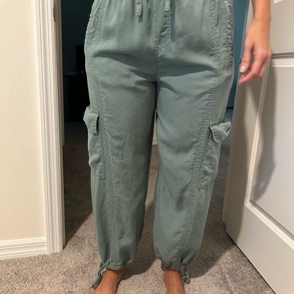 Splendid Sage Green Relaxed Trousers - Picture 4 of 10